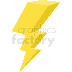 lightning vector flat icon clipart with no background