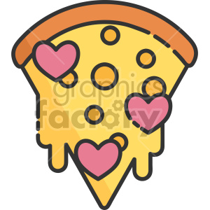 Download Dripping Heart Pepperoni Pizza Clipart Commercial Use Gif Jpg Png Eps Svg Ai Pdf Icon 407566 Graphics Factory
