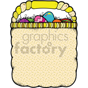 easter basket full of eggs