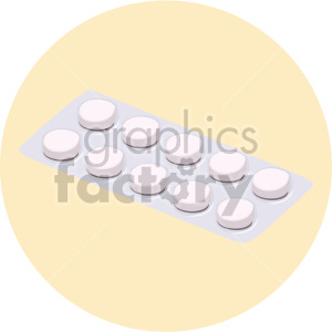 pill container on yellow background