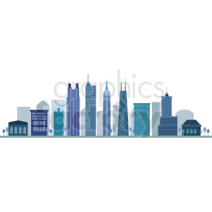 chicago city vector skyline