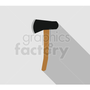 axe on gray background