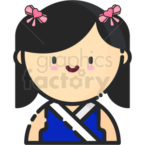 asian girl icon