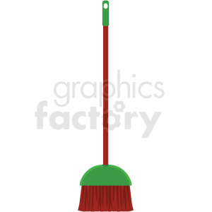 floor broom vector clipart