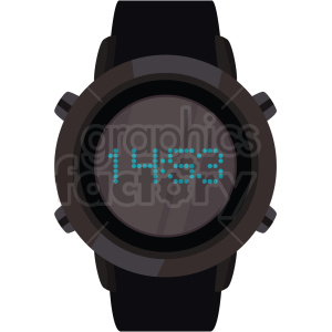  scuba watch vector clipart 