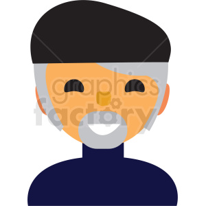 male artist avatar icon vector clipart