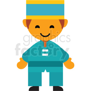 Thailand male character icon vector clipart