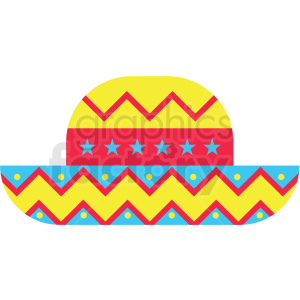 mexican hat vector clipart