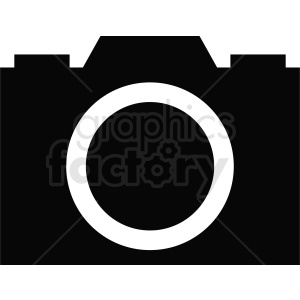 black and white camera clipart