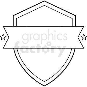   shield design vector clipart 
