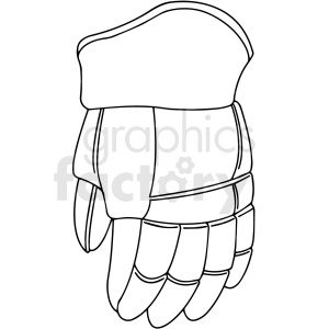 hockey glove clipart design