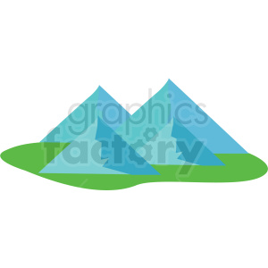 mountain vector clipart icon