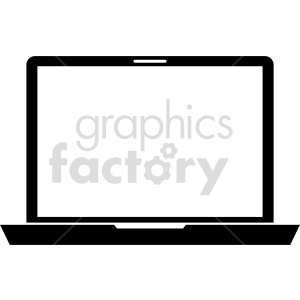 laptop computer vector graphic clipart 8