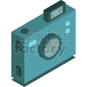 isometric camera vector icon clipart 1