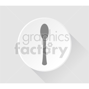spoon with plate vector clipart