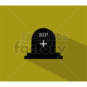   rip tombstone icon on green background 