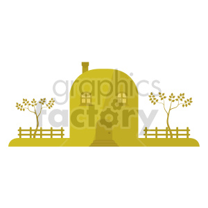 country house vector clipart