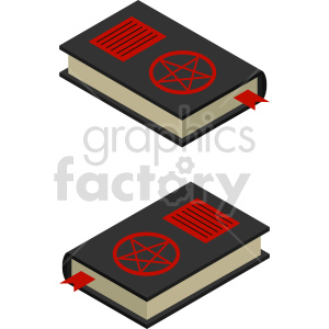   satan worship book vector image bundle 