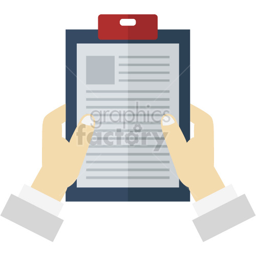   contract document vector graphic 