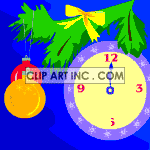 animated gif of clock on new years