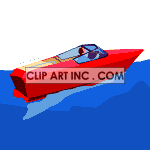 Animated speed boat