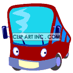animated cartoon bus