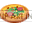 Pizza with and animated slice