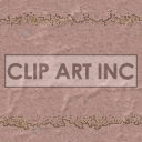 This clipart image features a brown textured background with decorative, jagged edges on the top and bottom.
