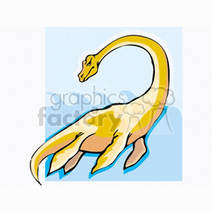 Cartoon Sauropod Dinosaur - Friendly Dino