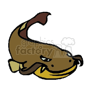 Cartoon Catfish Illustration - Cute Image of a Fish