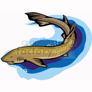 Cartoon Eel Illustration - of Aquatic Life