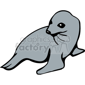 Illustration of a Cute Seal - Marine Animal Graphic
