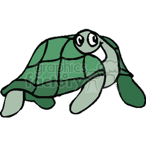 The image is a simple cartoon clipart of a green turtle. It looks like a friendly illustration meant for a casual or educational setting, possibly targeting a young audience.