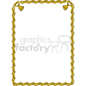 Gold chain border