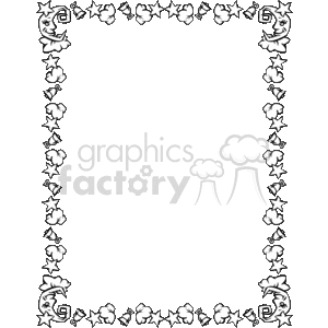 Black and white night time border