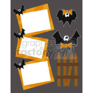 Halloween bats frames