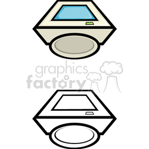 Old style CRT computer screen