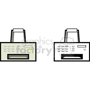 Printers - Colored and Outline Versions