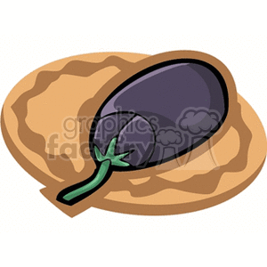 Whimsical eggplant computer mouse