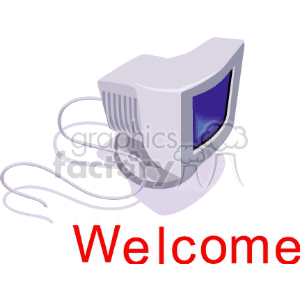 Welcome Computer Monitor