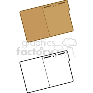 File Folder - Colored and Outline