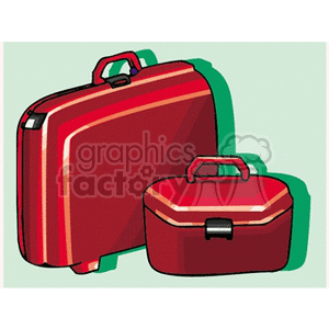 Red suitcase