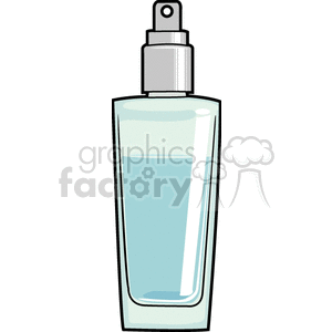 Spray Bottle with Blue Liquid