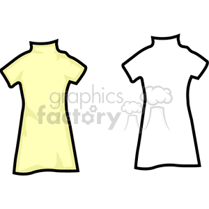 Simple Yellow and Outline Dress