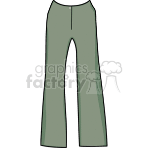 Clipart image of a pair of green pants.