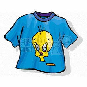 Cartoon Character Blue T-Shirt