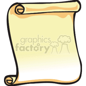 The clipart image shows a stylized depiction of a scroll, which commonly represents a diploma or degree certificate, associated with graduation from an educational institution such as a college or school.