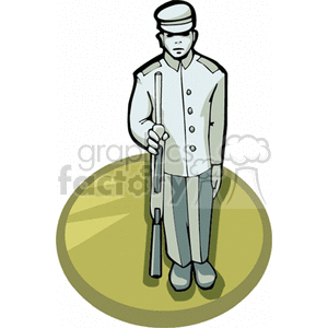 Toy Soldier Illustration with Military Uniform