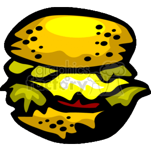 Illustration of a Classic Cheeseburger