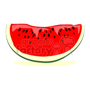 Big juicy slice of watermelon